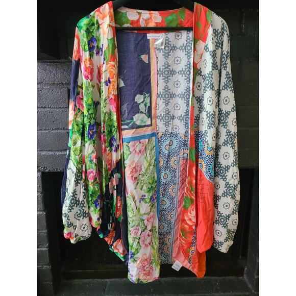 Anthropologie Dylan Open front Batwing boho Kimono One size - Picture 2 of 7